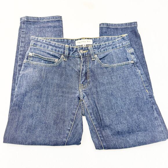 Dapper Boi Dark Wash Denim Straight Jeans Zip Fly Size 30 EUC - Picture 4 of 7